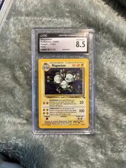Nintendo Magneton Fossil 1999 Holo CGC 8.5 Pokemon Card 11/62 - Image 1