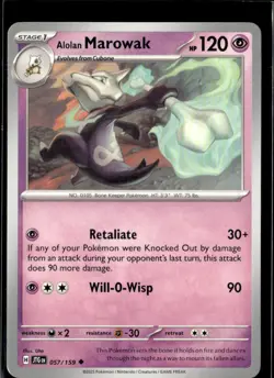 Pokemon Alolan Marowak 057/159 Journey Together Non Holo Uncommon 5 Card Lot - Image 1