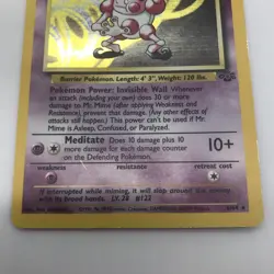 Pokemon Card Mr. Mime 6/64 Holo Foil Used/Played - Please see description! - Image 4