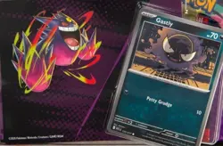 Pokemon Ascended Heroes GASTLY Card, Sticker & 27+ BULK CARDS w/ trainers - Image 1