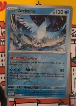 Articuno 144/165 Scarlet & Violet 151 Reverse Holo Pokemon Card - Image 1