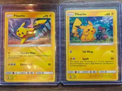 Pokemon Pikachu SM81 SM86 Sun & Moon Black Star Promo Holo LP 2 Cards - Image 1