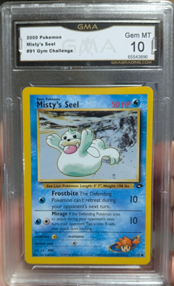Misty's Seel 91/132 Common Gym Challenge Pokemon Card TCG - Gem MT 10 GMA - Image 1