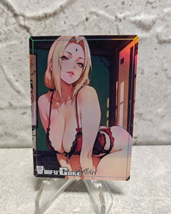 Tsunade Trading Card Waifu Goddess Story Anime Girl holo Karte Manga Full Art - Image 1