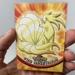 Ninetails (Ninetales) #38 Pokemon Topps Series 1 Card (Black Label)MP - Image 1