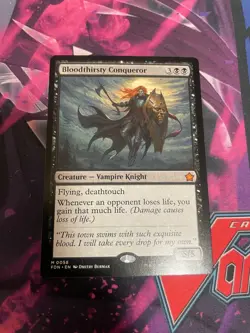 MTG - BLOODTHIRSTY CONQUEROR - MYTHIC - FOUNDATIONS - NM - Image 1