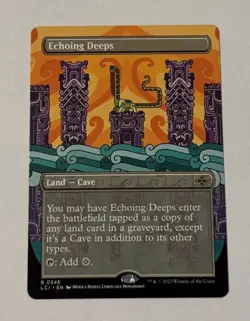 MTG Echoing Deeps (Borderless) The Lost Caverns Of Ixalan NM - Image 1