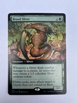 Brood Sliver (Extended Art) - FOIL - Secret Lair - Near Mint - MTG - Image 1