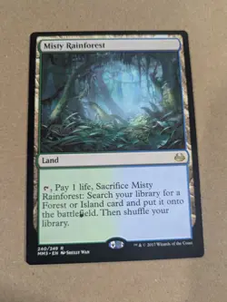Misty Rainforest - MTG - Modern Masters - LP - Printing Error - Image 1