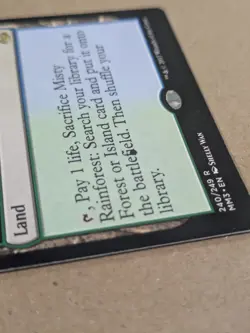 Misty Rainforest - MTG - Modern Masters - LP - Printing Error - Image 3