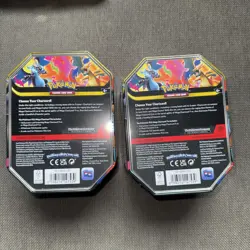 Pokemon TCG Mega Charizard X & Y Tins. BOTH TINS. Brand New & Sealed - Image 3