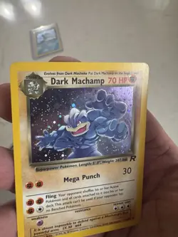 Dark Machamp Holo Rare Team Rocket 10/82 Pokemon Card LP Nice - Image 4