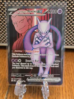 Pokemon TCG Team Rockets Mewtwo EX 213/182 Ultra Rare Destined Rivals - Image 1