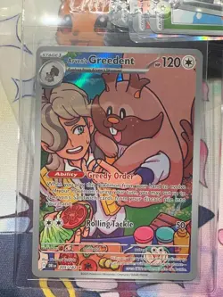 Pokemon - Arven's Greedent 205/182 Illustration Rare - S&V Destined Rivals - NM - Image 1