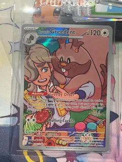 Pokemon - Arven's Greedent 205/182 Illustration Rare - S&V Destined Rivals - NM - Image 2