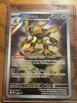 Pokemon TCG - Alakazam - Mega Evolutions 009 - Black Star Promo - NM - Image 1