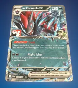 N's Zoroark ex Play Stamp 098/159 - Pokemon TCG Double Rare NM Play Pack 7 - Image 1