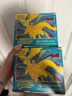 2x Pokemon Center Ascended Heroes Elite Trainer Box Sealed New - Mega Dragonite - Image 1