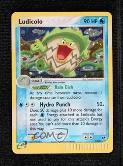 Ludicolo Reverse Foil Pokemon EX Sandstorm #7 2003 - Image 1