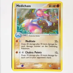 Pokemon TCG ex Hidden Legends Medicham 10/101 Holo Rare Mint - Image 1