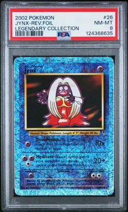 2002 POKEMON LEGENDARY COLLECTION #26 JYNX-REVERSE FOIL PSA 8 - Image 1