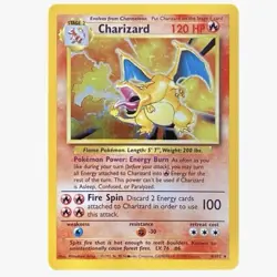 Pokemon TCG Charizard (Black Dot Error) - Base Set Holo - Image 1