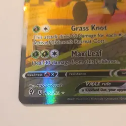 Leafeon VMAX Alternate Art Secret Rare Holo 205/203 Evolving Skies Pokemon TCG - Image 4