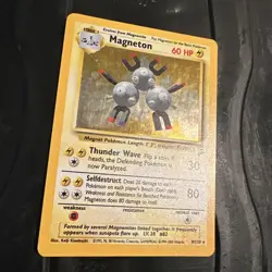 Pokemon TCG Magneton Base Set 2 9/130 Holo Rare - Image 1