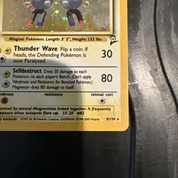 Pokemon TCG Magneton Base Set 2 9/130 Holo Rare - Image 5