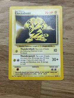 Pokemon TCG Electabuzz Base Set 20/102 Regular 1999-2000 Wizards Base Set NM LP - Image 1