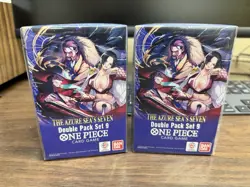 (2) One Piece TCG: Double Pack Set 9 The Azure Sea's Seven FACTORY SEALED Boxes - Image 1