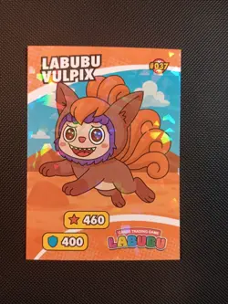 Labubu Vulpix Pokemon Labubu Cards Trading Game Card Peru US Seller MINT - Image 1