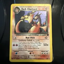 Pokemon Dark Charizard TCG Team Rocket Holo Card 4/82 - Image 1