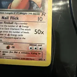 Pokemon Dark Charizard TCG Team Rocket Holo Card 4/82 - Image 5