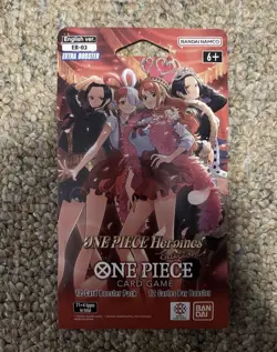 ONE PIECE Card Game EB-03 Heroines Sleeved Booster Pack LOT of 30 NEW Sealed - Image 2
