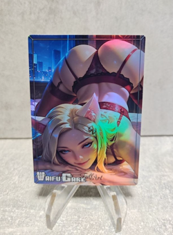 Ahri Trading Card Waifu Goddess Story Anime Girl holo Karte Manga Full Art - Image 1