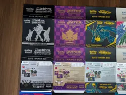 Lot 15 Pokemon Elite Trainer Box Covers ETB Sleeves No Cards No Boxes - Image 2