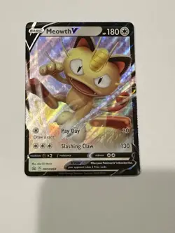 Meowth V Promo SWSH: Sword & Shield Promo Cards SWSH004 NM - Image 1