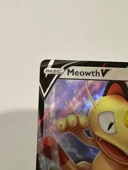 Meowth V Promo SWSH: Sword & Shield Promo Cards SWSH004 NM - Image 2