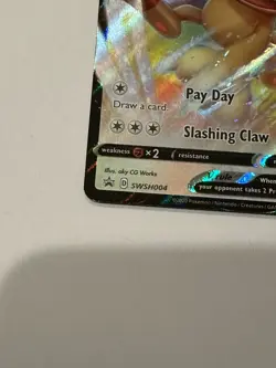 Meowth V Promo SWSH: Sword & Shield Promo Cards SWSH004 NM - Image 5