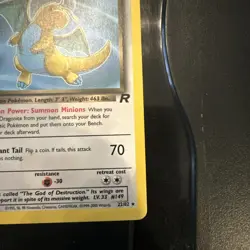 Pokemon TCG Dark Dragonite Card 22/82 Unlimited Non-Holo, Team Rocket Series - Image 3