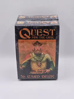 Vintage: 2x Sealed Quest For The Grail 56 Card Deck Stone Ring Games - Image 1