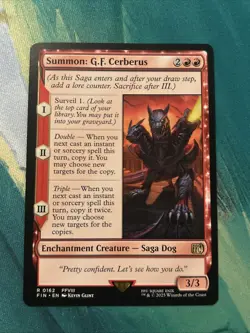 Summon: G.F. Cerberus #162 (NM) Final Fantasy FIN Magic MTG - Image 1