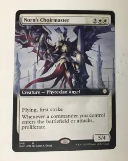 Norn's Choirmaster (Extended Art) Commander: Phyrexia: All Will Be One Regular - Image 1