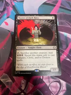 MTG - MASTER OF DARK RITES - RARE - LCC - NM - Image 1