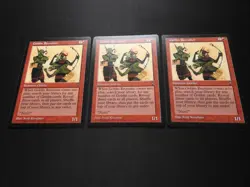 3x Goblin Recruiter LP [Visions] Mtg Magic Free Tracking! - Image 2
