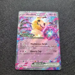 Mimikyu Ex And Alcremie Ex Stamped Holo Promo Journey Together Pokemon Cards - Image 3