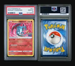 2022 Pokemon Go Radiant Charizard Holo Rare PSA 10 Gem Mint #011 - Image 3