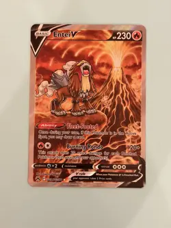 Entei v Crown Zenith Galarian Holo Ultra Rare Pokemon TCG GG36/GG70 Light Play - Image 1