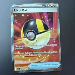 Pokemon Ultra Ball 264/217 Secret Rare Trainer Item Foil Holo English - Image 1